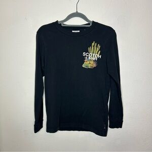 Scotch & Soda Black Long Sleeve Shirt